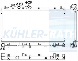 Wasserkhler passend fr Subaru