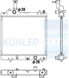 Wasserkhler passend fr Suzuki/Nissan