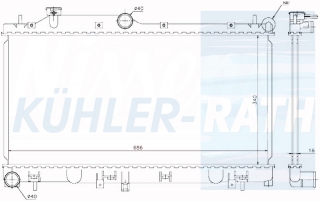 Wasserkhler passend fr Subaru