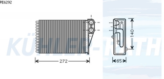 Heizkhler passend fr Peugeot