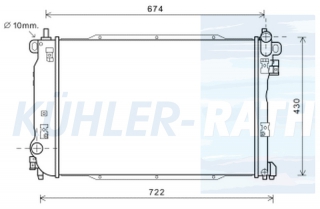 Wasserkhler passend fr Chevrolet