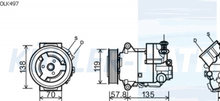 Kompressor passend fr Opel