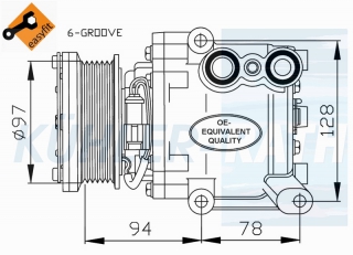 Kompressor passend fr Ford