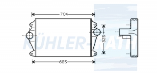 Ladeluftkhler passend fr MAN