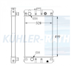 Wasserkhler passend fr Caterpillar/Perkins