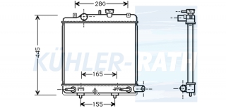 Wasserkhler passend fr Mazda