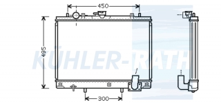 Wasserkhler passend fr Mitsubishi