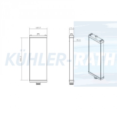 Wasserkhler passend fr Hitachi/Case