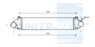 Ladeluftkhler passend fr Ford/Landrover/Volvo