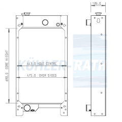 Wasserk�hler passend f�r Caterpillar/Perkins