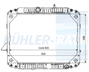 Wasserkhler passend fr Mercedes-Benz