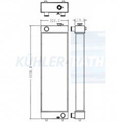 Wasserkhler passend fr Caterpillar