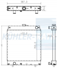 Wasserkhler passend fr Yanmar