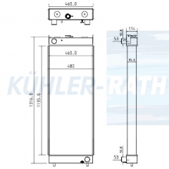Wasserkhler passend fr Komatsu