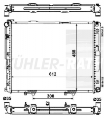 Wasserkhler passend fr Mercedes-Benz