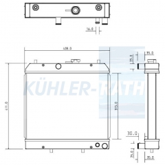 Wasserk�hler passend f�r Kioti