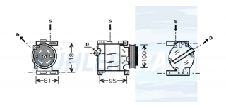 Kompressor passend fr Fiat/Lancia