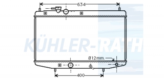 Wasserkhler passend fr Daihatsu