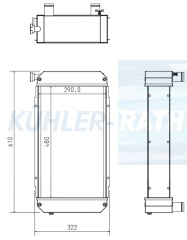 Wasserkhler passend fr Hyster/Yale