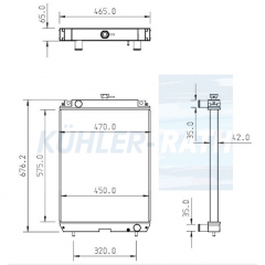 Wasserk�hler passend f�r Kobelco