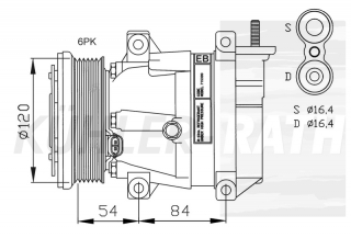 Kompressor passend fr Chevrolet/Daewoo