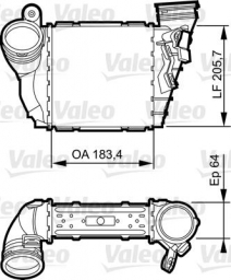 Ladeluftkhler passend fr Audi/Seat/VW