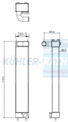 Ladeluftkhler passend fr Komatsu