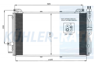 Kondensator passend fr Hyundai