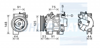 Kompressor passend fr Nissan