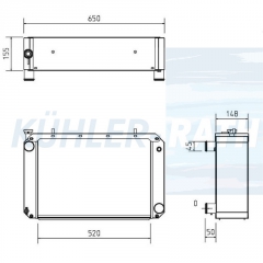 Wasserkhler passend fr Hyster/Yale