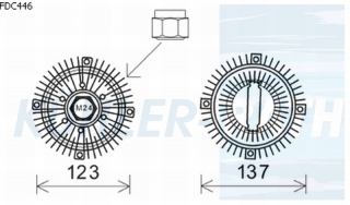 Viscokupplung passend fr Ford