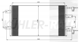 Kondensator passend fr Renault/Nissan/Opel