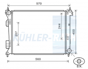 Wasserkhler passend fr Kia/Hyundai