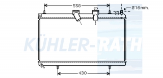 Wasserkhler passend fr Citron/Peugeot/Fiat/Lancia