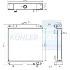 Wasserk�hler passend f�r Hako/Yanmar