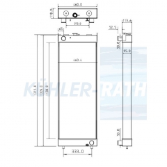 Wasserk�hler passend f�r Komatsu