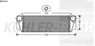 Ladeluftkhler passend fr BMW