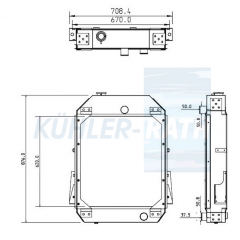 Wasserkhler passend fr Caterpillar