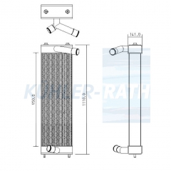 Ladeluftk�hler passend f�r Komatsu