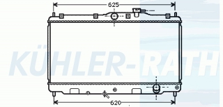 Wasserkhler passend fr Honda/Rover