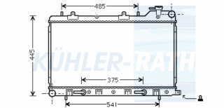 Wasserkhler passend fr Subaru