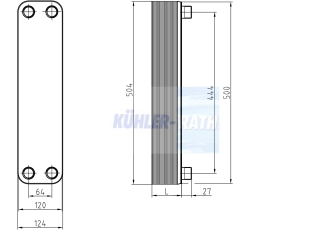 Plattenwrmetauscher passend fr 80 Platten