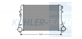 Ladeluftkhler passend fr Audi/Seat/Skoda/VW