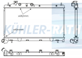 Wasserkhler passend fr Subaru