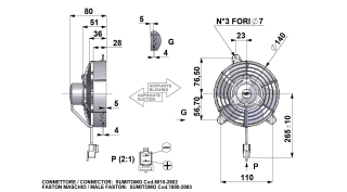 Ventilator passend fr Comex