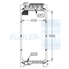 Wasserkhler passend fr Perkins