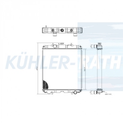 Wasserkhler passend fr Case/Yanmar