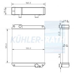 Wasserk�hler passend f�r Caterpillar