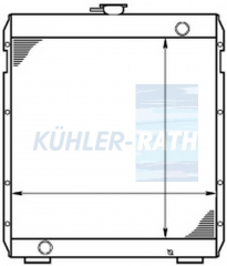 Wasserkhler passend fr Caterpillar