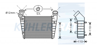 Ladeluftkhler passend fr VW